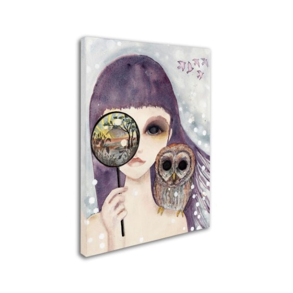 Wyanne 'Big Eyed Girl See' Canvas Art,35x47